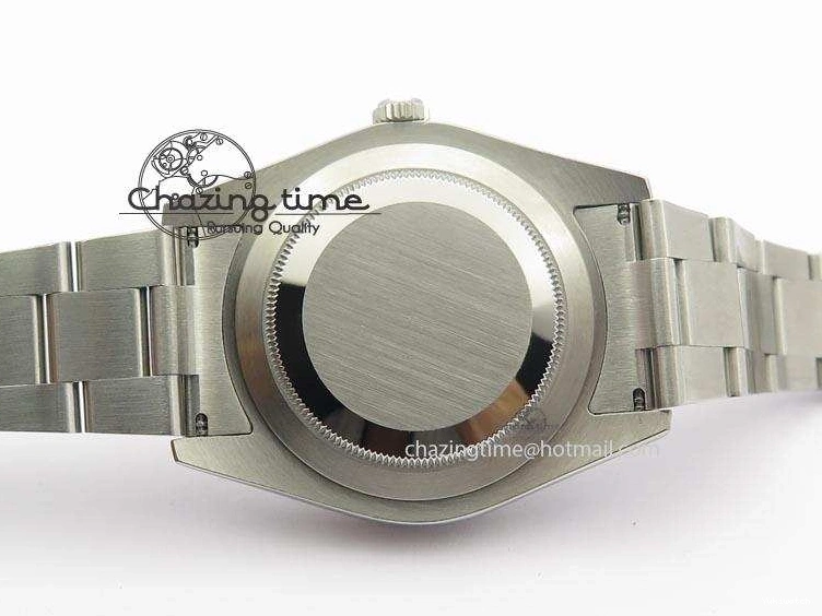 Gray SS Dial A3136 Sliver On Sticks 41mm SS Bracelet Markers Datejust II 116334 1225